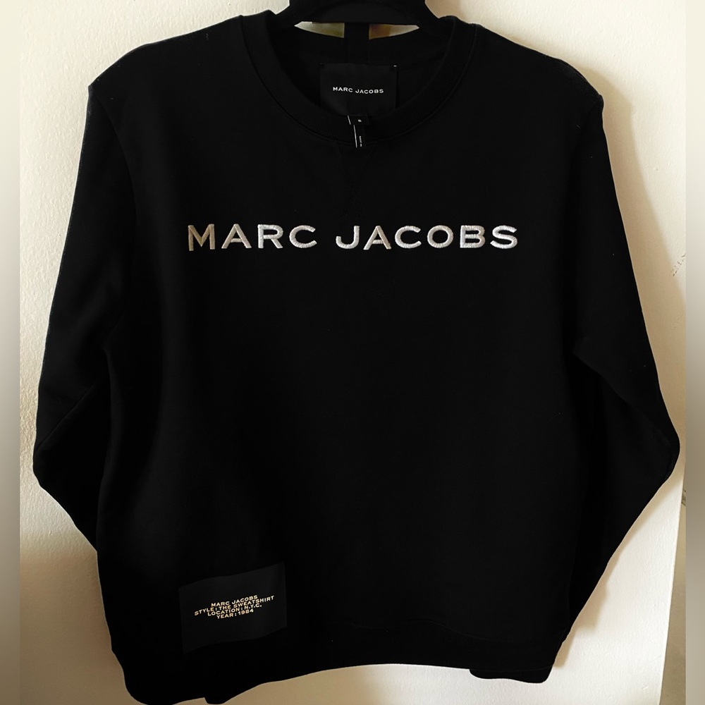 (The Sweatshirt) MARC JACOBS Crew Neck Street Style Long Sleeves Cotton Logo EUC